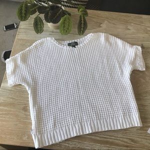Vintage Ralph Lauren white waffle knit top